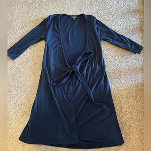 Lulus Navy Short Sleeved Dress